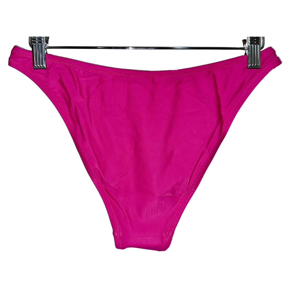 NEW J. Crew Heritage 1989 High-Leg Bikini Bottom BP209 Fuchsia Pink Size 3X 3XL - Picture 4 of 14